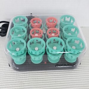 Electric Hot Rollers Set with Mint and Coral Rollers